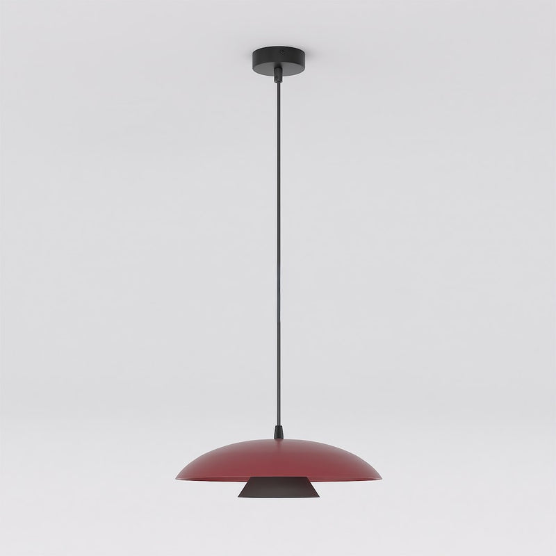 Suspension Babel bordeaux et noire