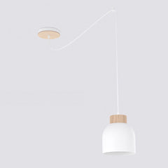 Suspension Kru blanche, bois