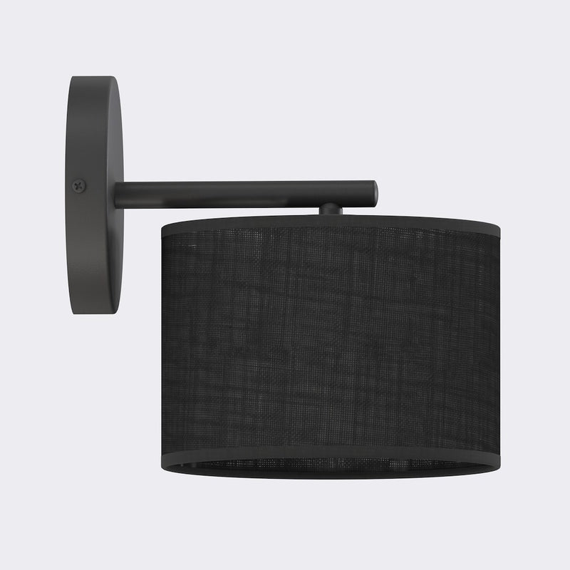 Applique murale Eco noire, tissu noir