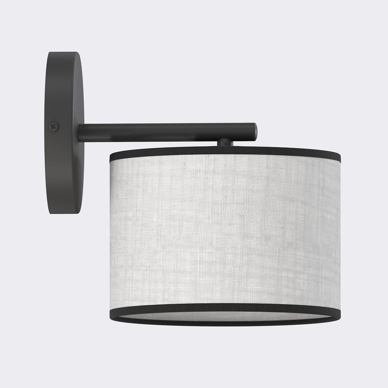Applique murale Eco grise et noire, tissu gris