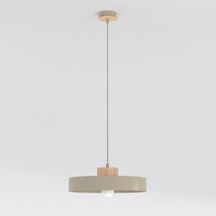 Suspension Kivi beige, bois, H 35 cm