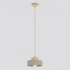 Suspension Kivi beige, bois, H 20 cm