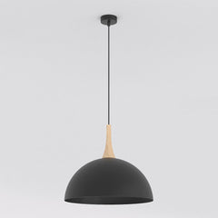 Suspension Nautica noire, bois, H 40 cm
