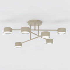 Plafonnier Halo 6 lumières beige