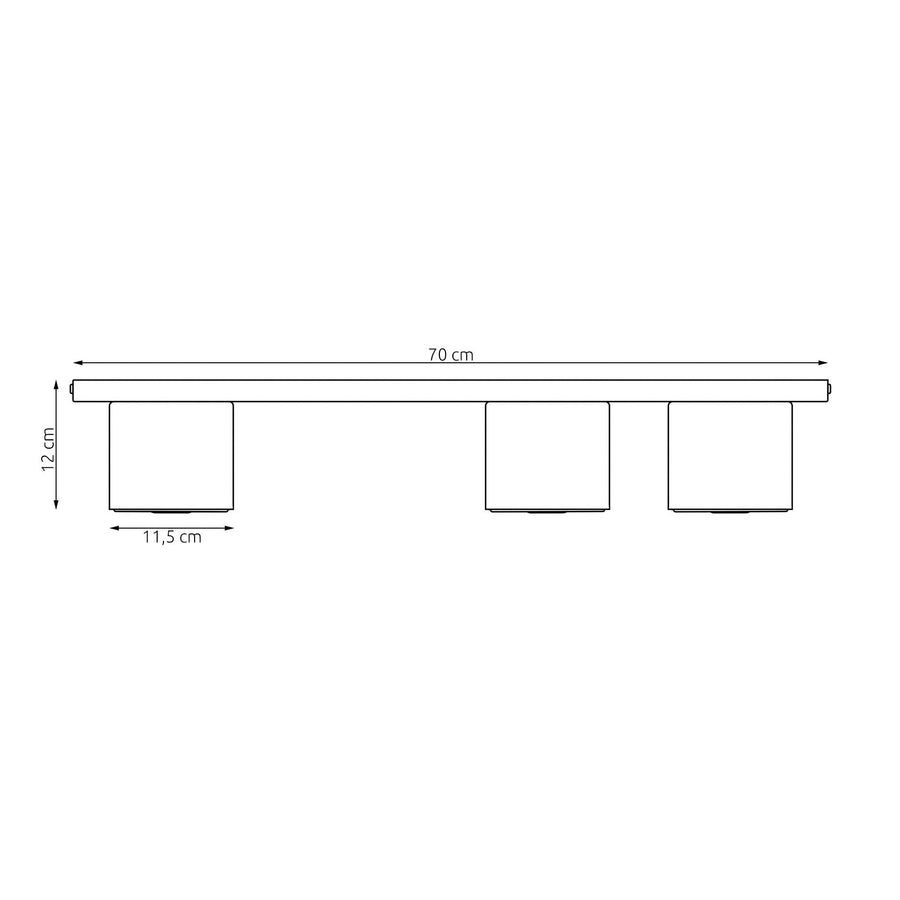 Plafonnier Nano 3 lumières beige