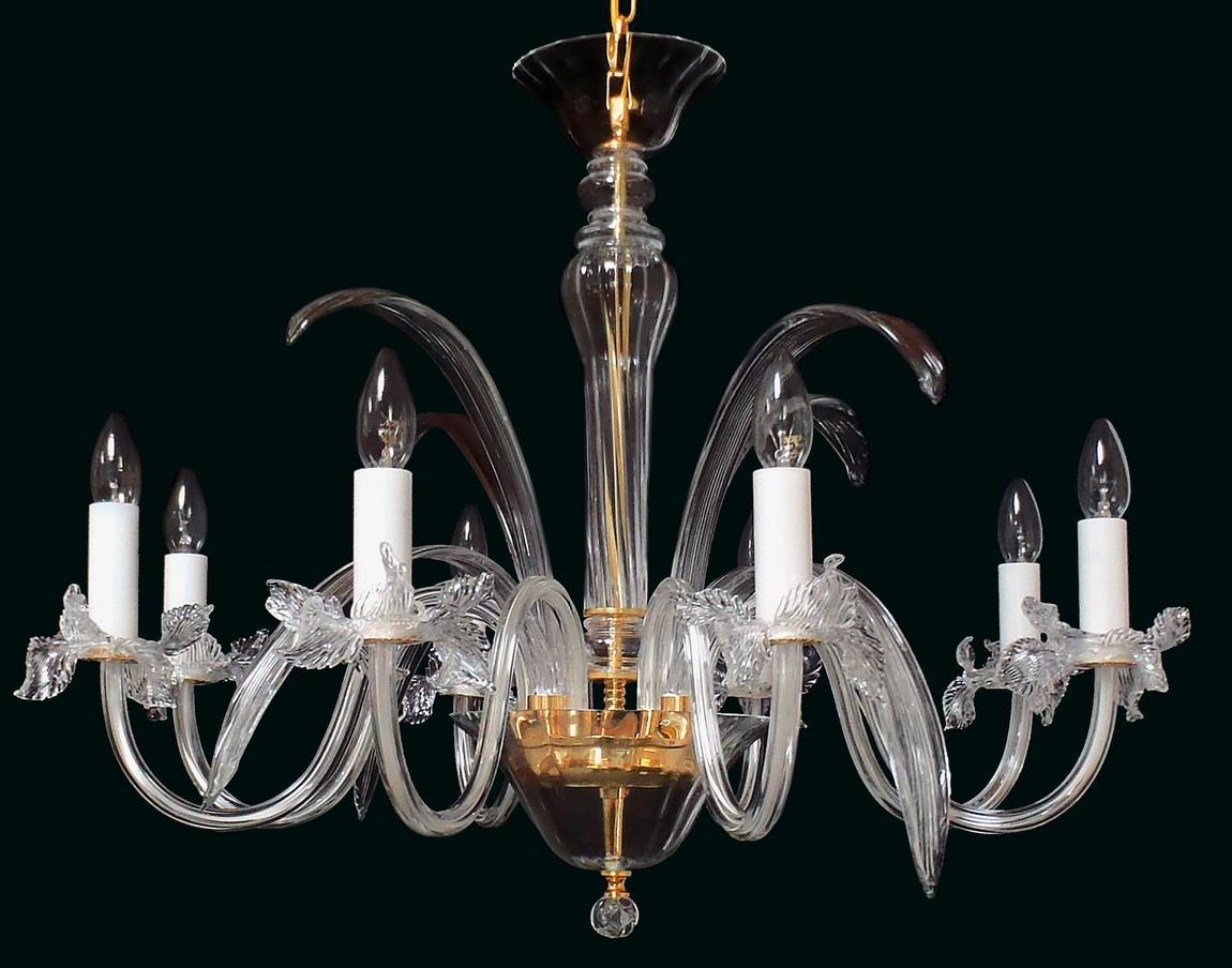 Lustre en verre transparent EL450800