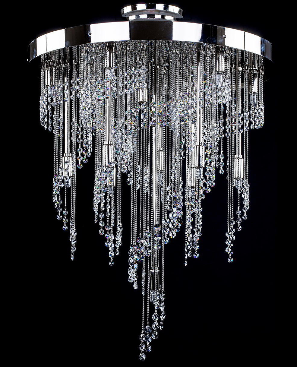 Suspension spirale en cristal L435CLN
