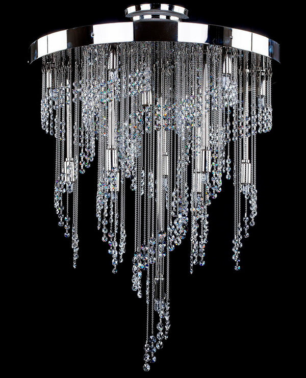 Suspension spirale en cristal L435CLN