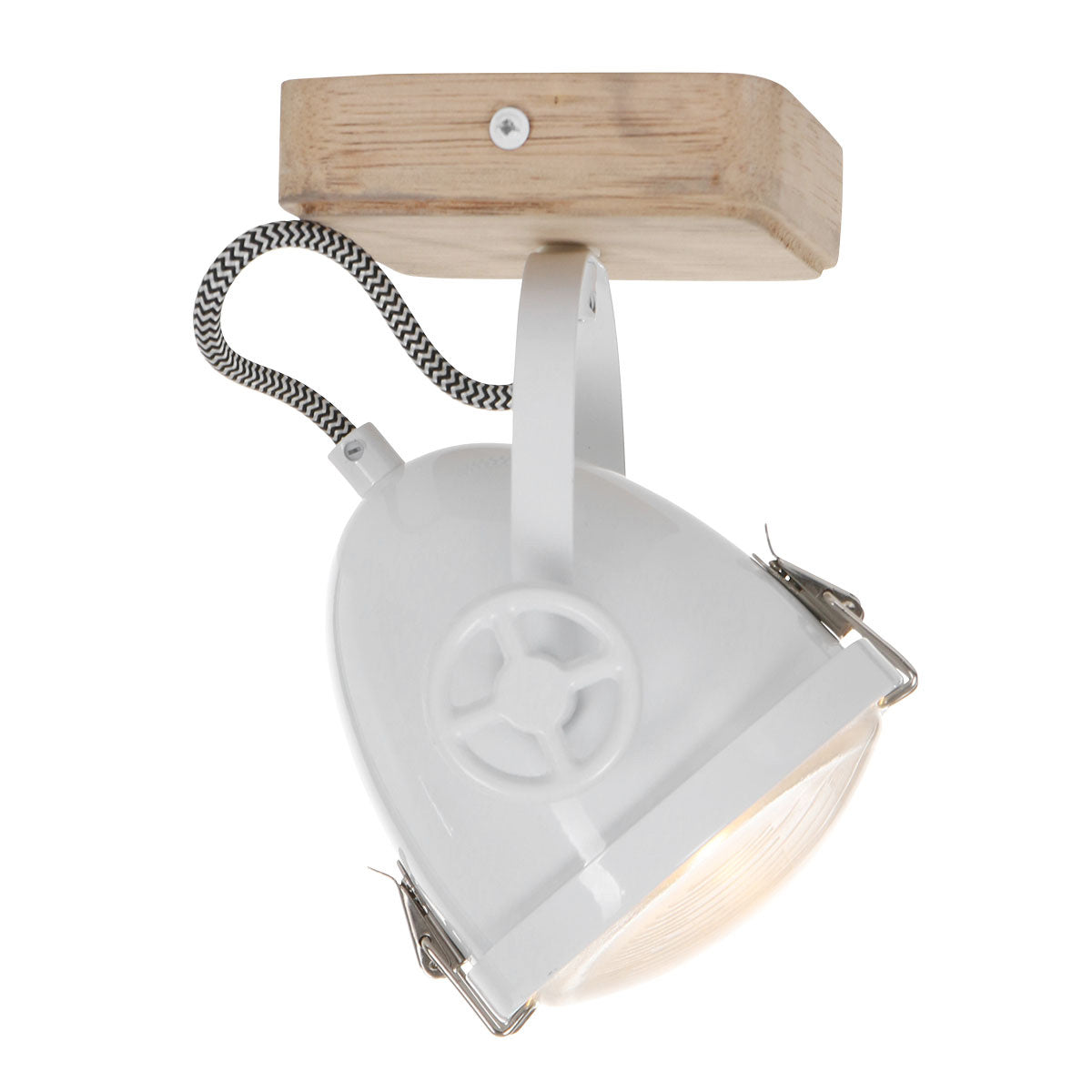 Plafonnier Industriel Blanc Inclinable