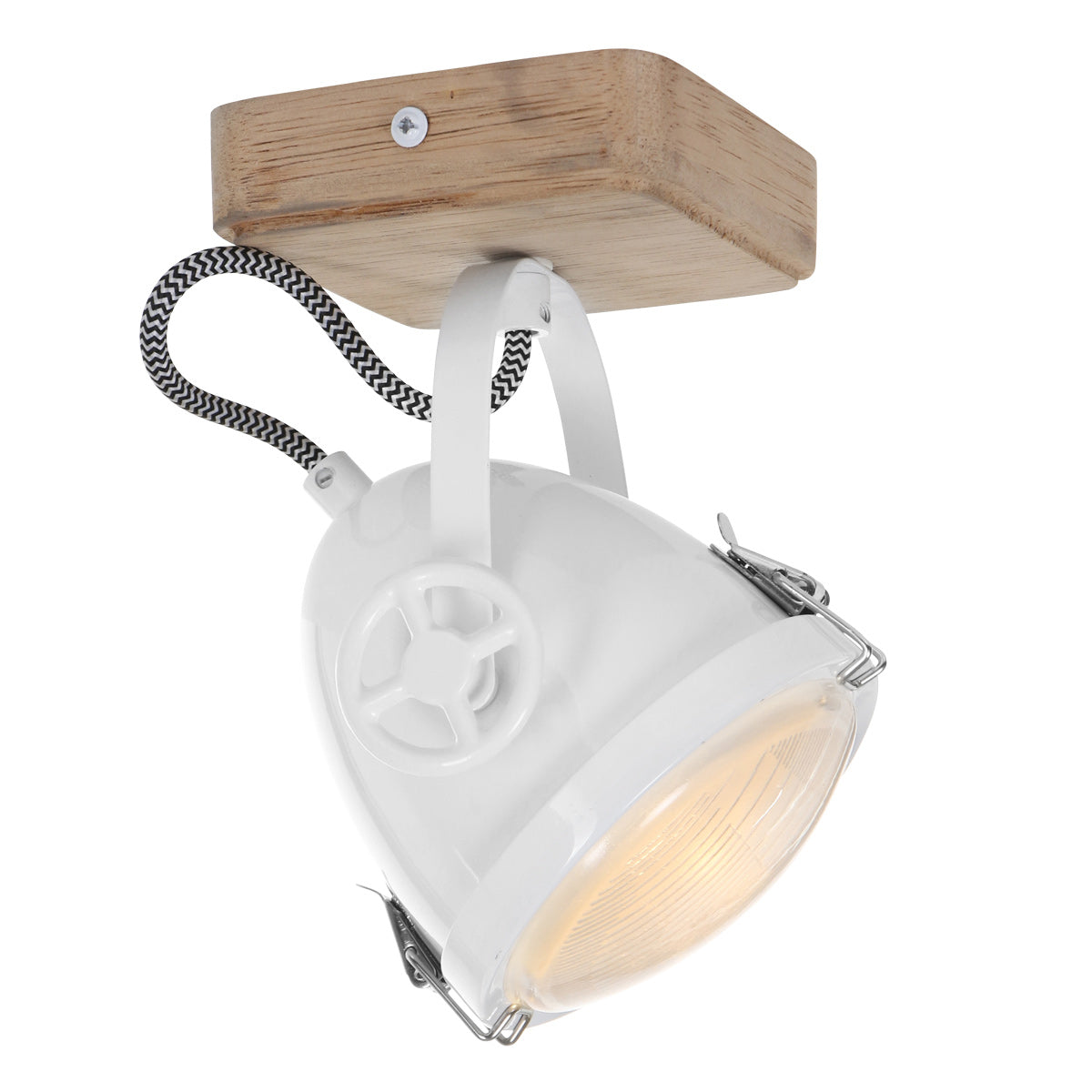 Plafonnier Industriel Blanc Inclinable