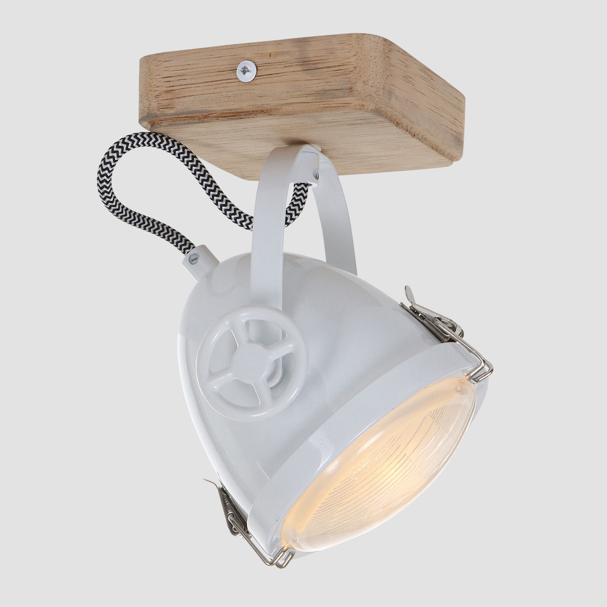 Plafonnier Industriel Blanc Inclinable