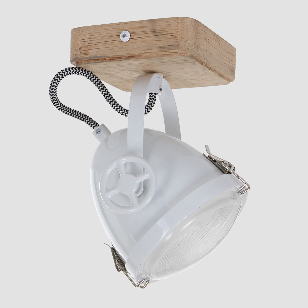 Plafonnier Industriel Blanc Inclinable