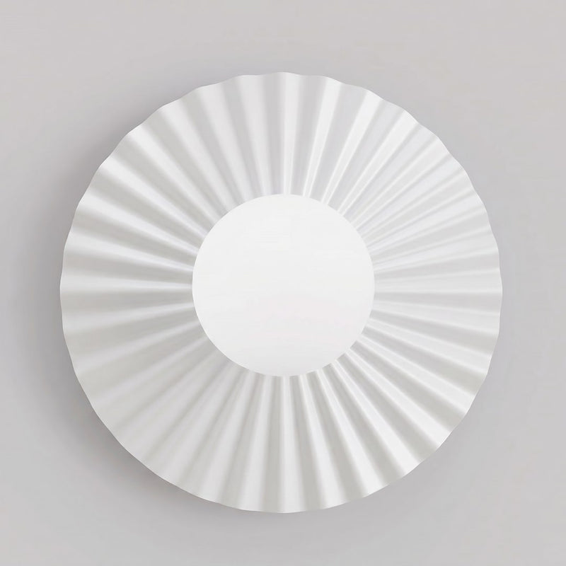 Applique murale Umbra blanche, verre blanc, P 25 cm