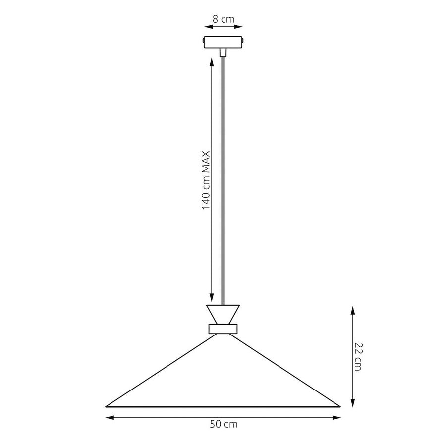 Suspension Olivo noire