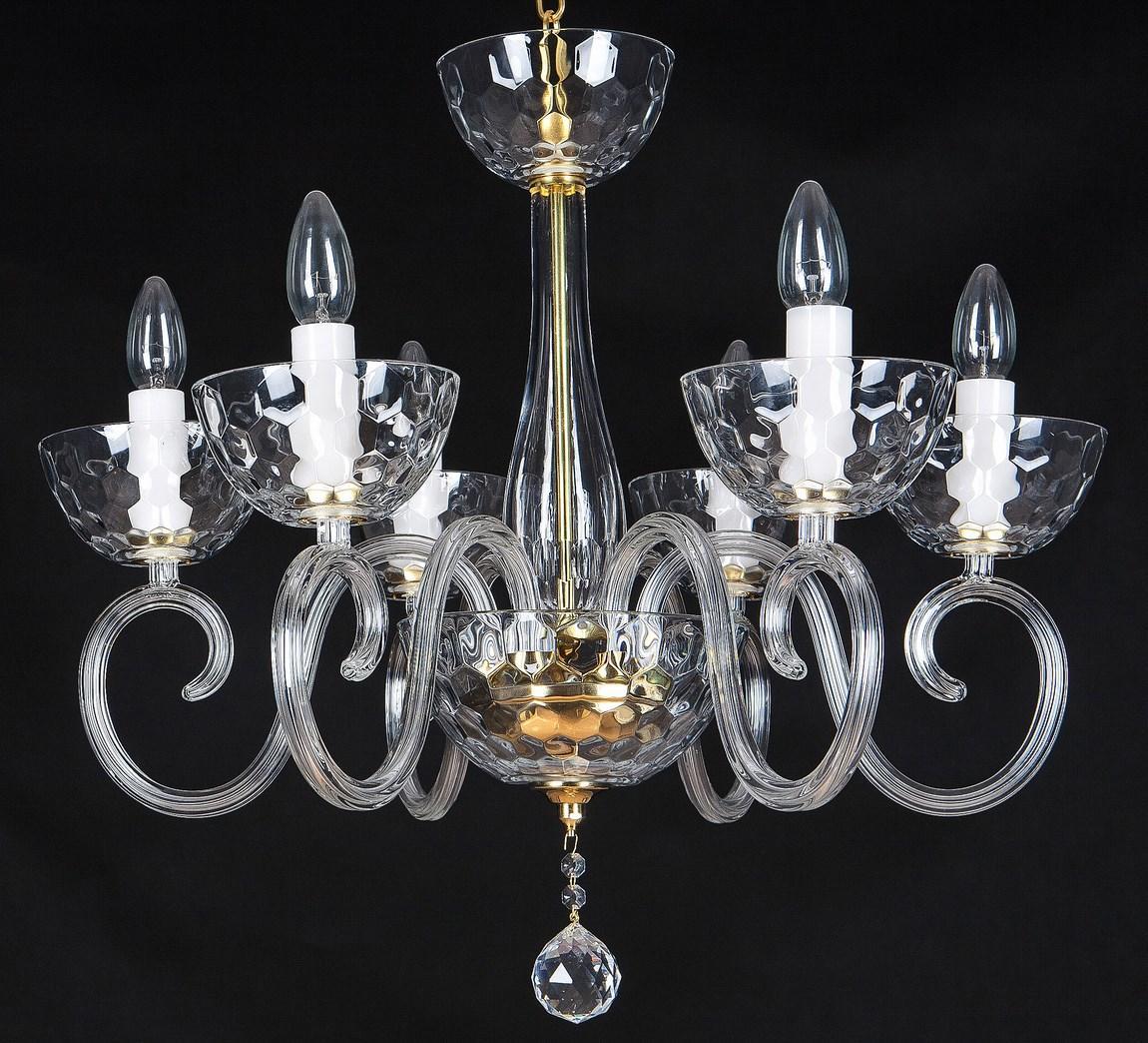 Lustre en verre transparent EL225607