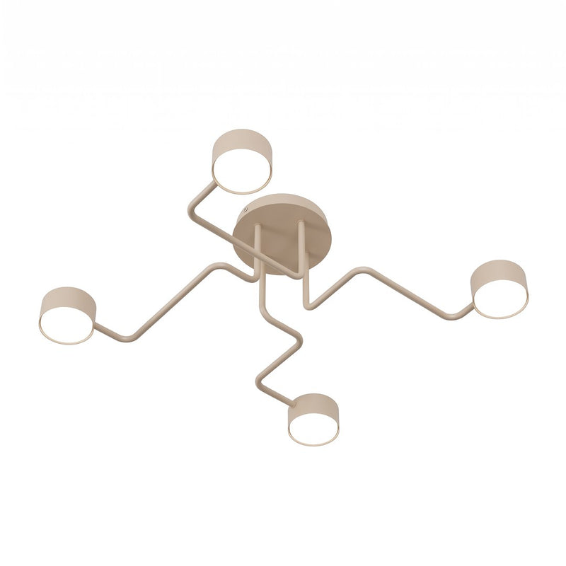 Plafonnier Kurage 4 lumières beige