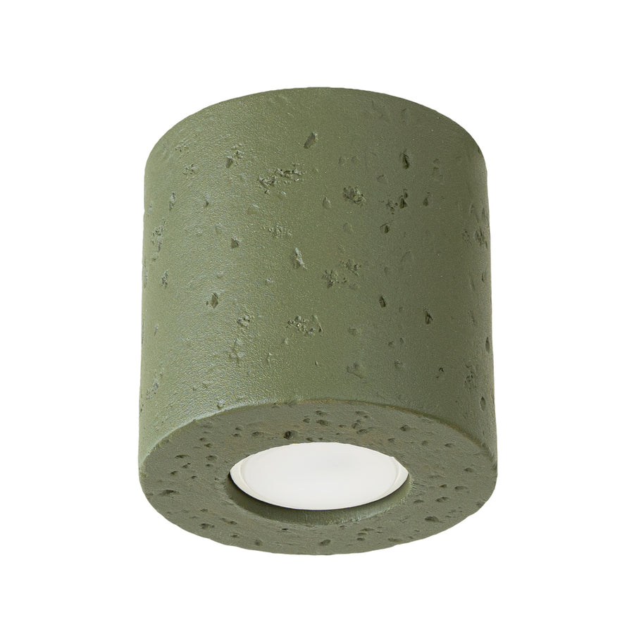 Plafonnier ORBIS béton Vert olive