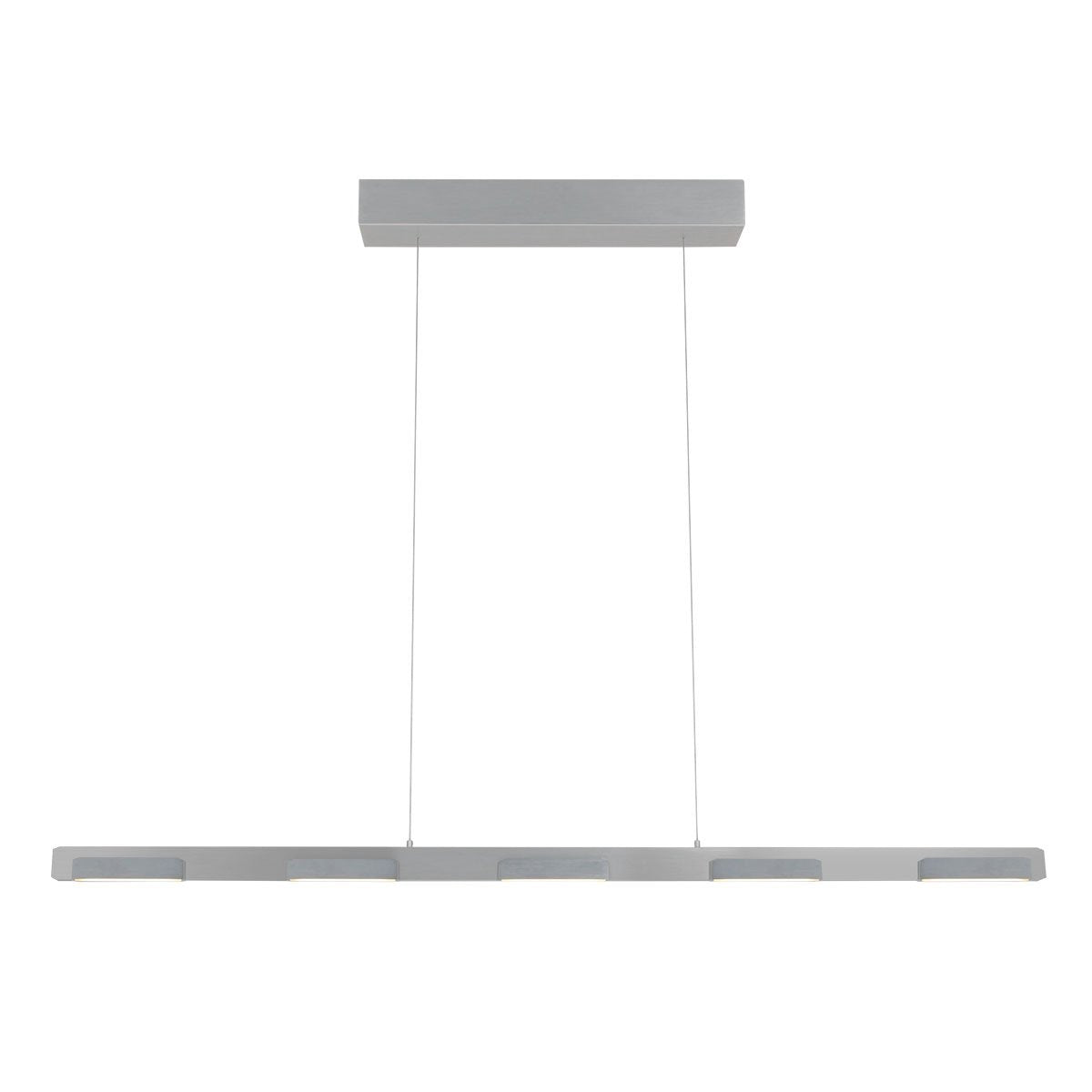 Suspension luminaire Bloc argenté