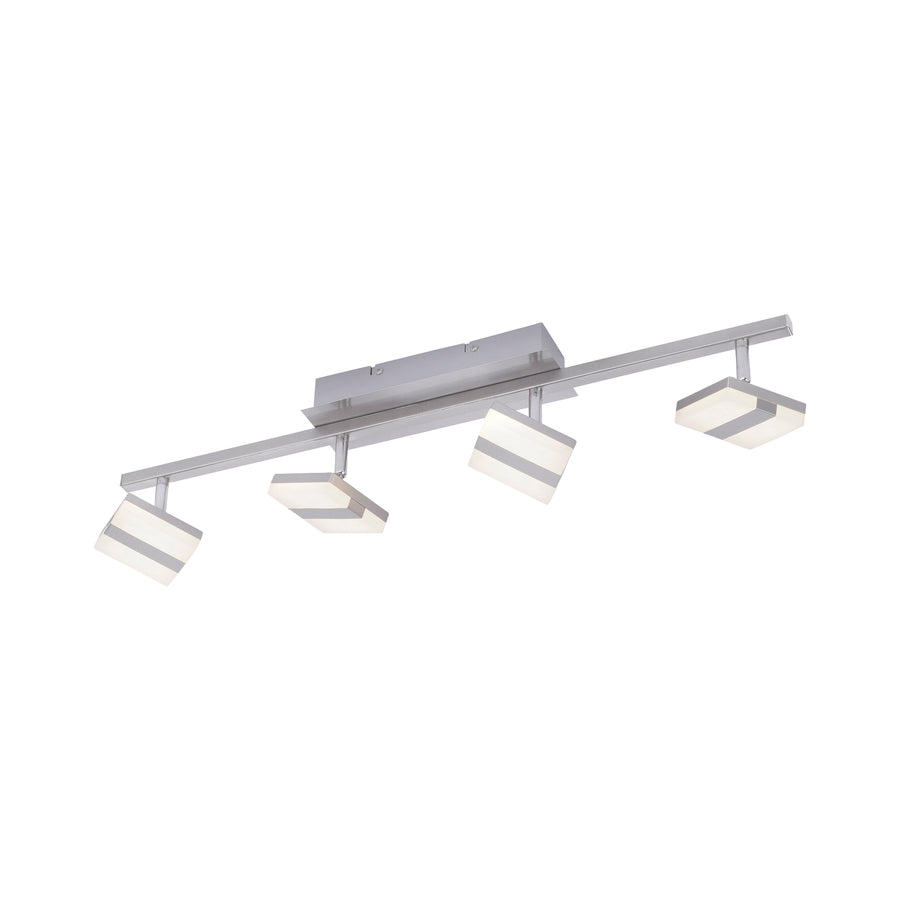 Plafonnier Lolasmart-Sabi acier, L 12 cm