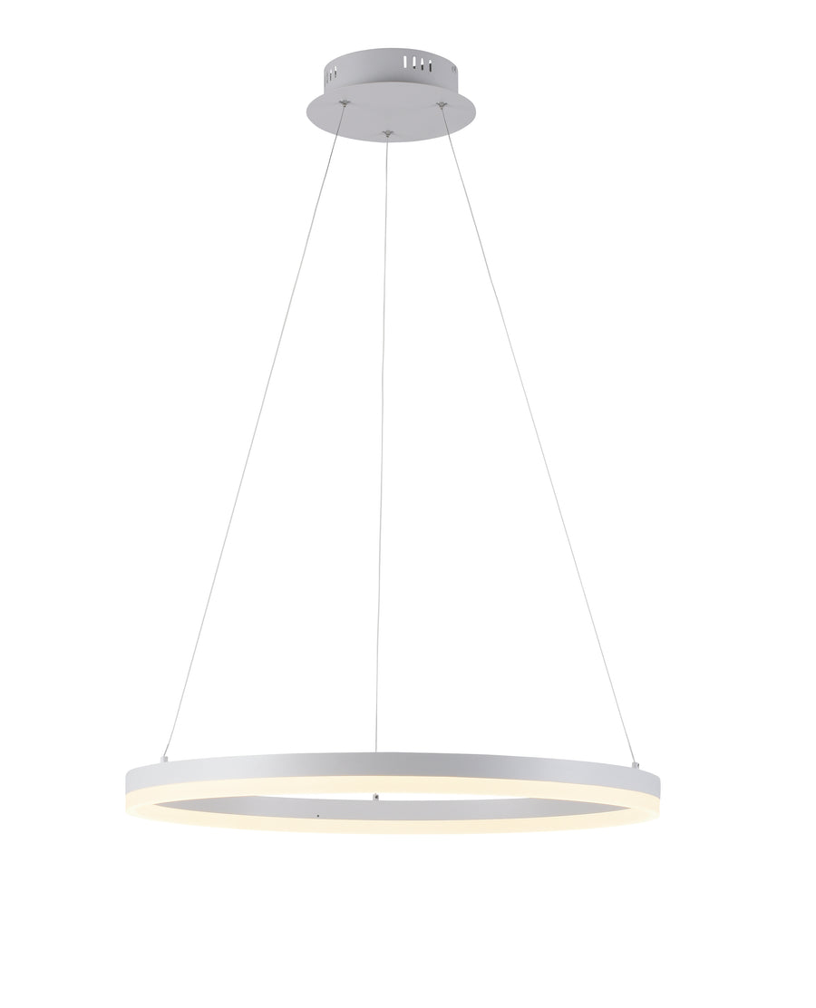 Suspension Titus blanche, L 60 cm