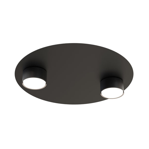 Plafonnier Bolx 2 lumières noir