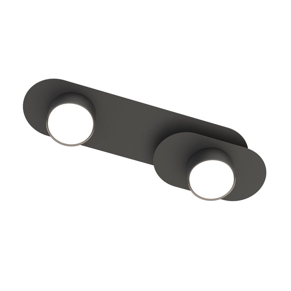 Plafonnier Stilo 2 lumières noir