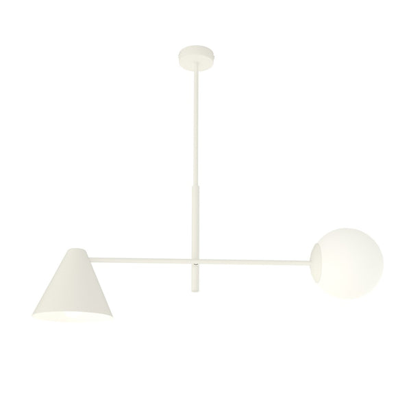 Lustre Hermes 2 lumières blanc