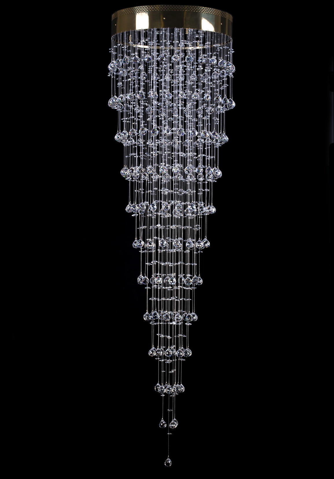 Suspension spirale en cristal L449CE