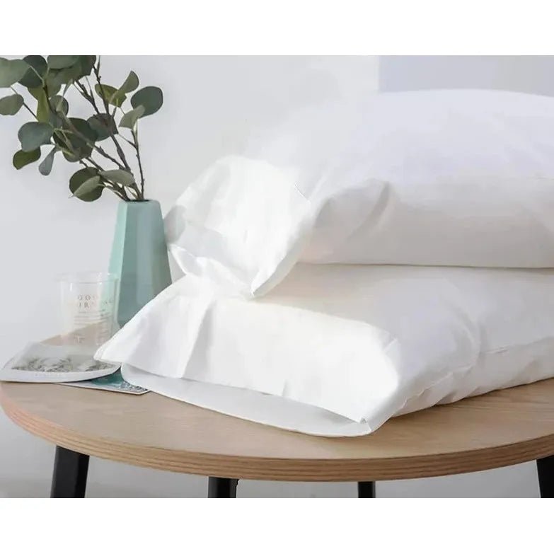 2 Taies d'Oreiller Coton | Pure - Designix Taies d'oreiller Blanc 2 pièces 51x71cm