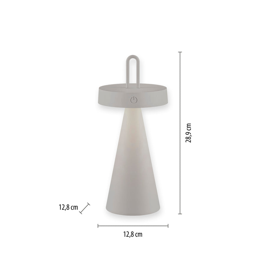 Lampe extérieure Alwa grise