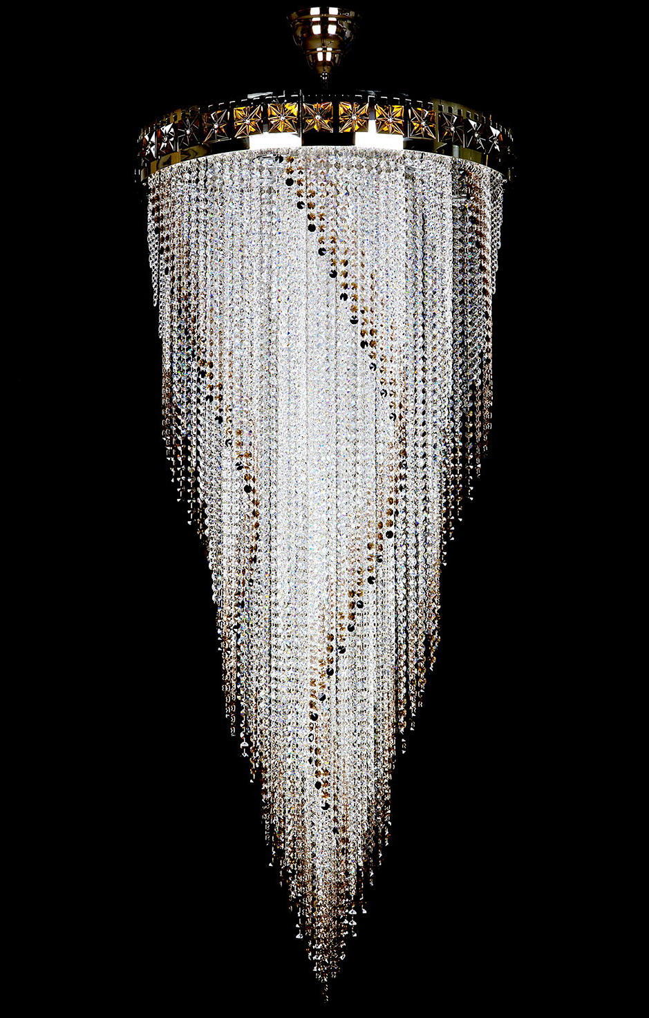 Suspension spirale en cristal L432CLN