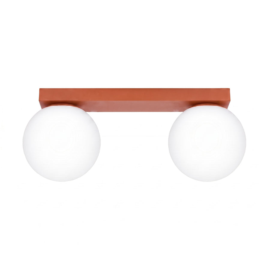 Plafonnier YOLI 2 Ocre rouge