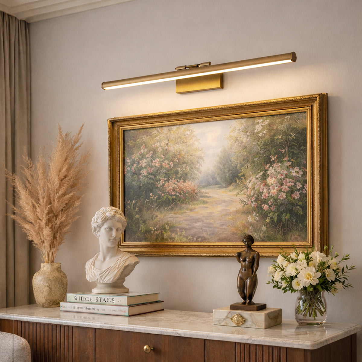 Détail du diffuseur LED de l'applique pour tableau