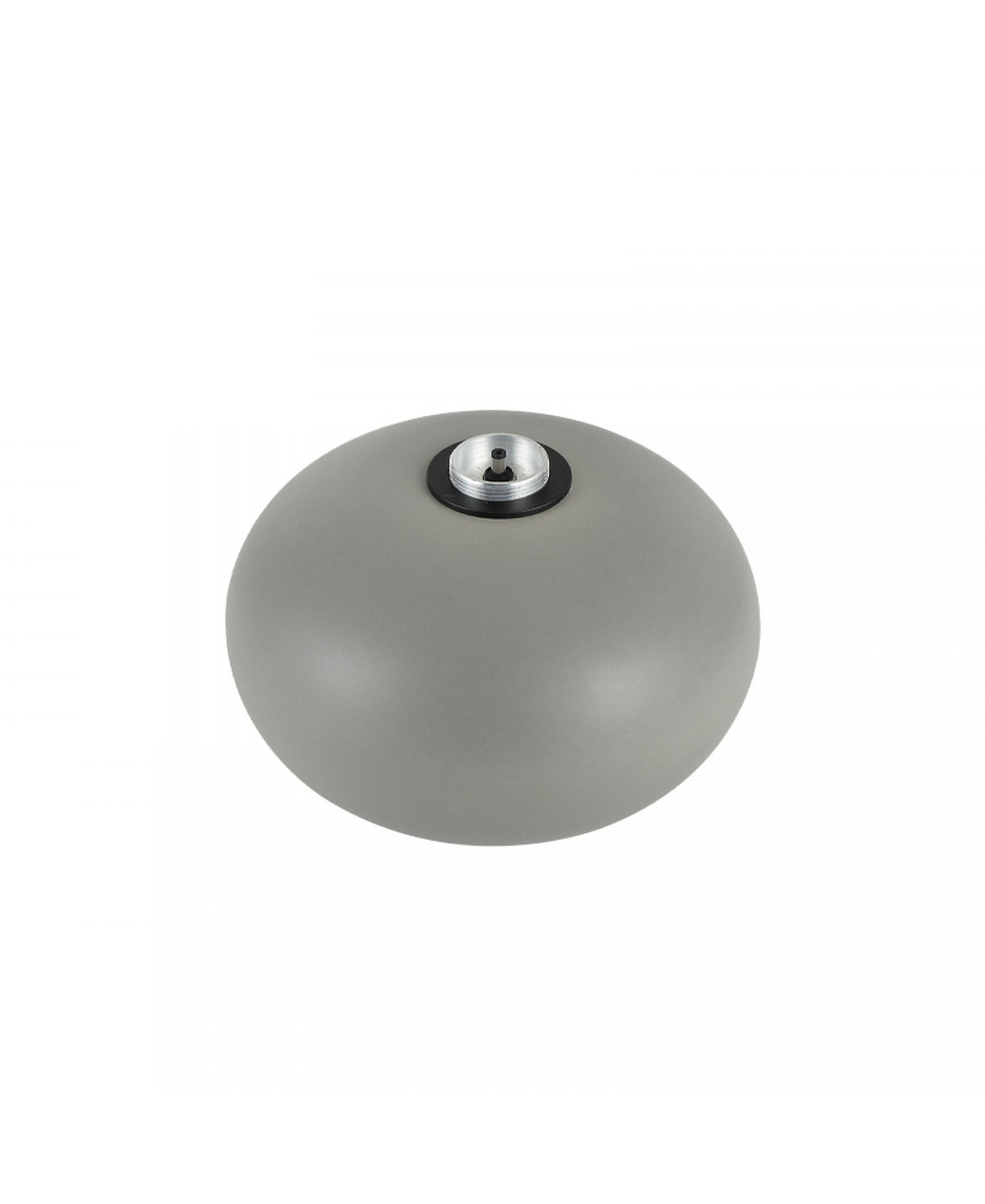 Module ovale gris pierre vu de dessus avec connecteur métallique apparent