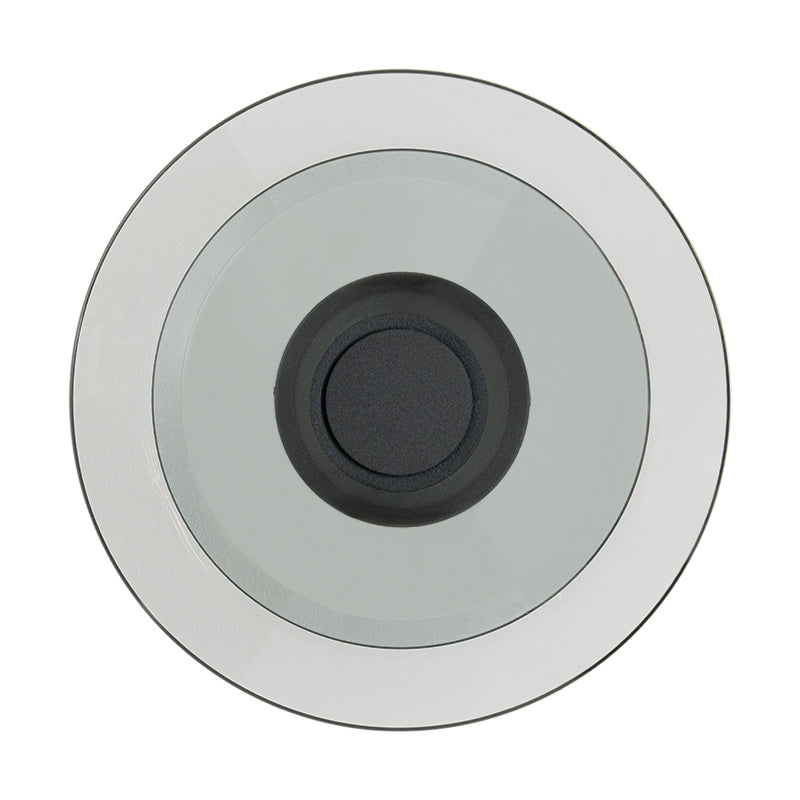 Applique Murale ZAMBELIS D300 10W Dimmable DESIGN Noir Sable et Verre Fume 25144