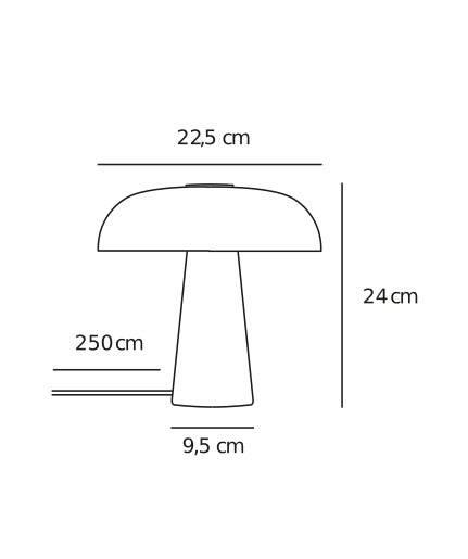 Lampe à poser Glossy Mini, verre