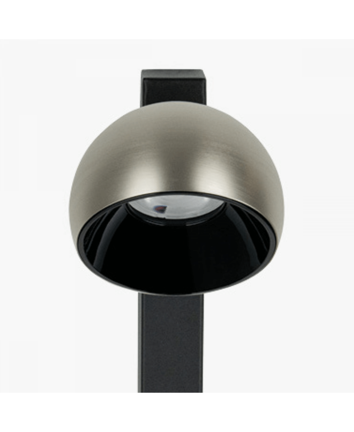 Applique Murale ZAMBELIS 13W Dimmable DESIGN Noir Sable et Nickel Brosse 25341