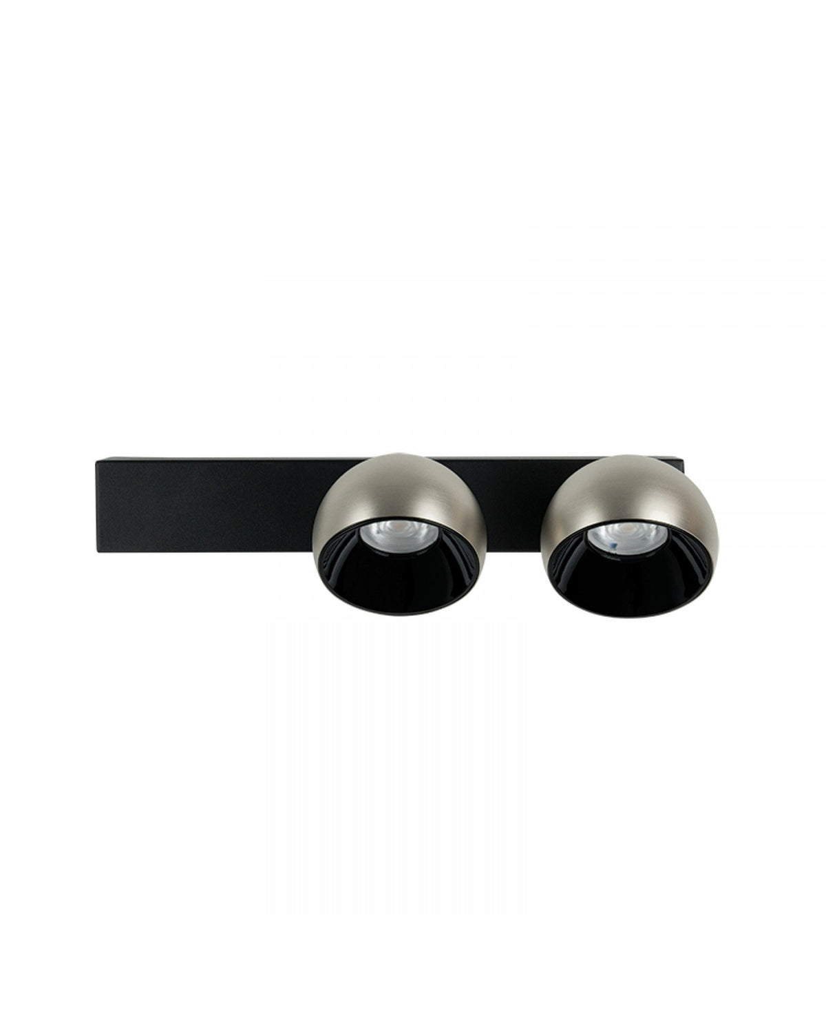 Applique Murale ZAMBELIS 25W Dimmable DESIGN Noir Sable et Nickel Brosse 25343