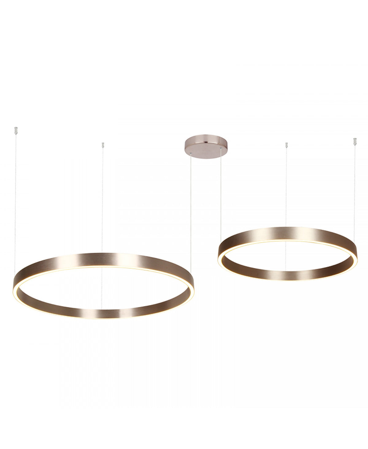 Détail produit de trois-quarts, finition brossée et bandeau lumineux