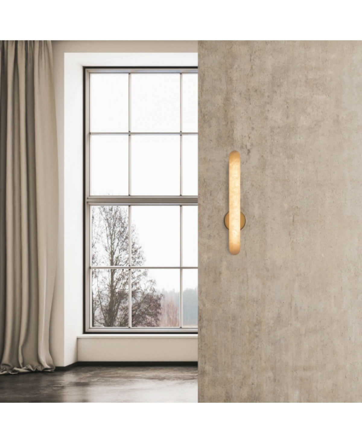 Applique Murale ZAMBELIS 15W Dimmable DESIGN Albatre Blanc et Laiton 2547