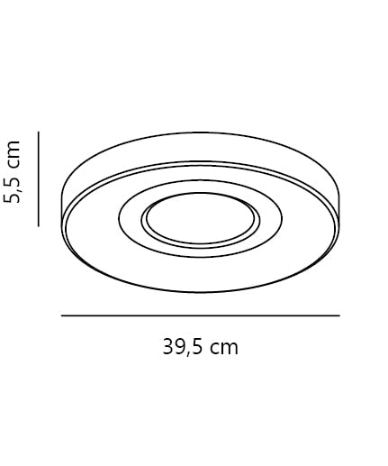 Plafonnier LED Halyna blanc