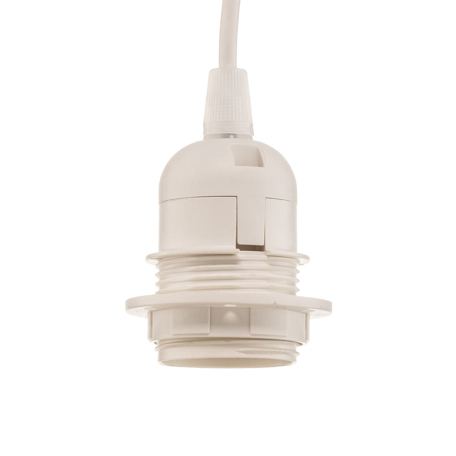Suspension Pastell Trio en velours, rose et gris, Ø 45 cm