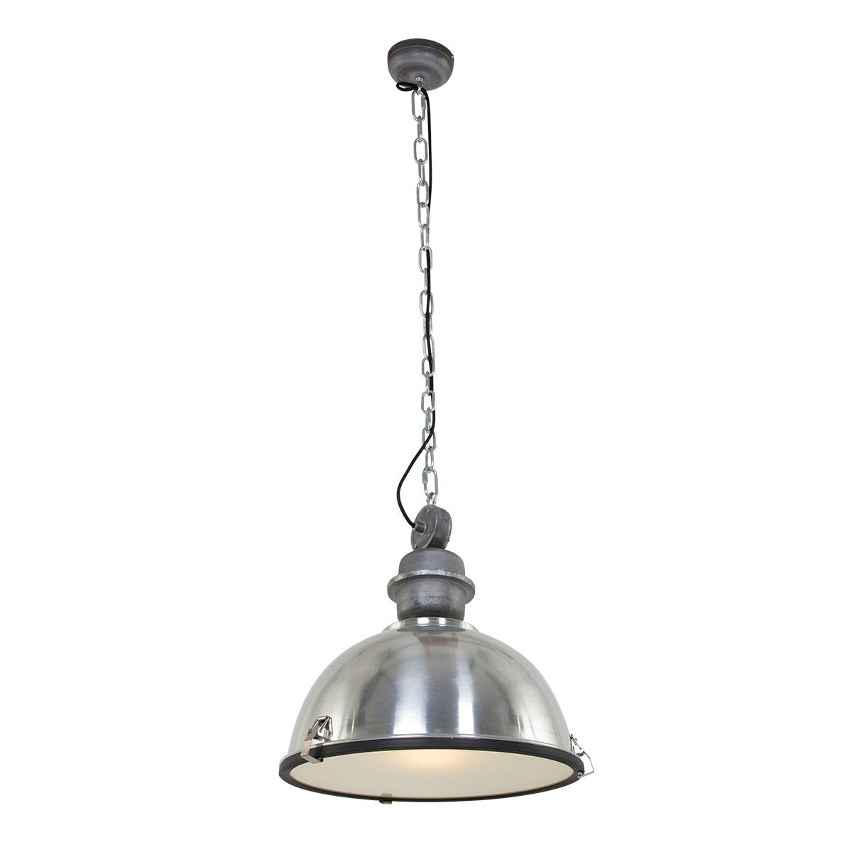 Suspension luminaire Bikkel argenté