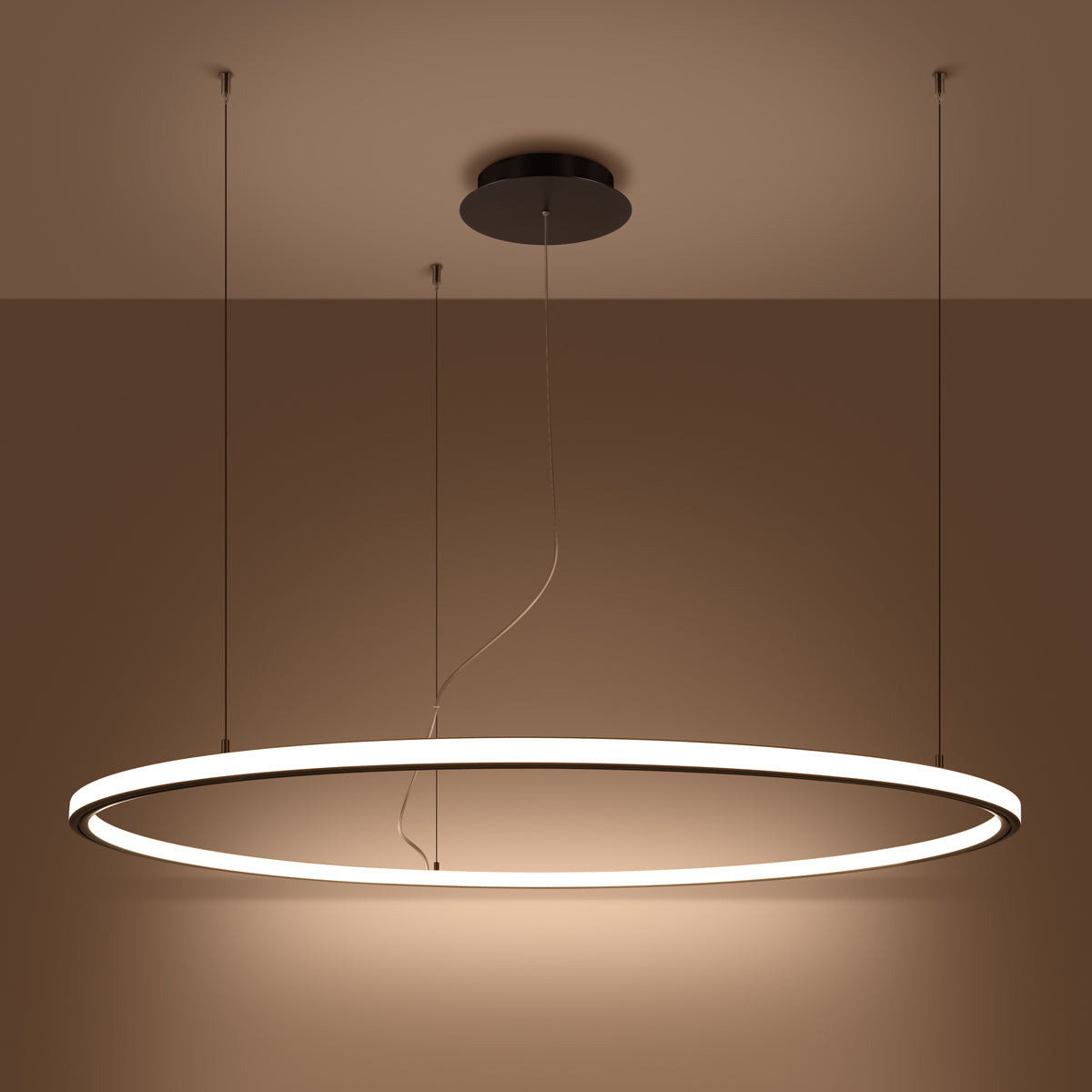 Lustre RISA 120 noir LED 3000K