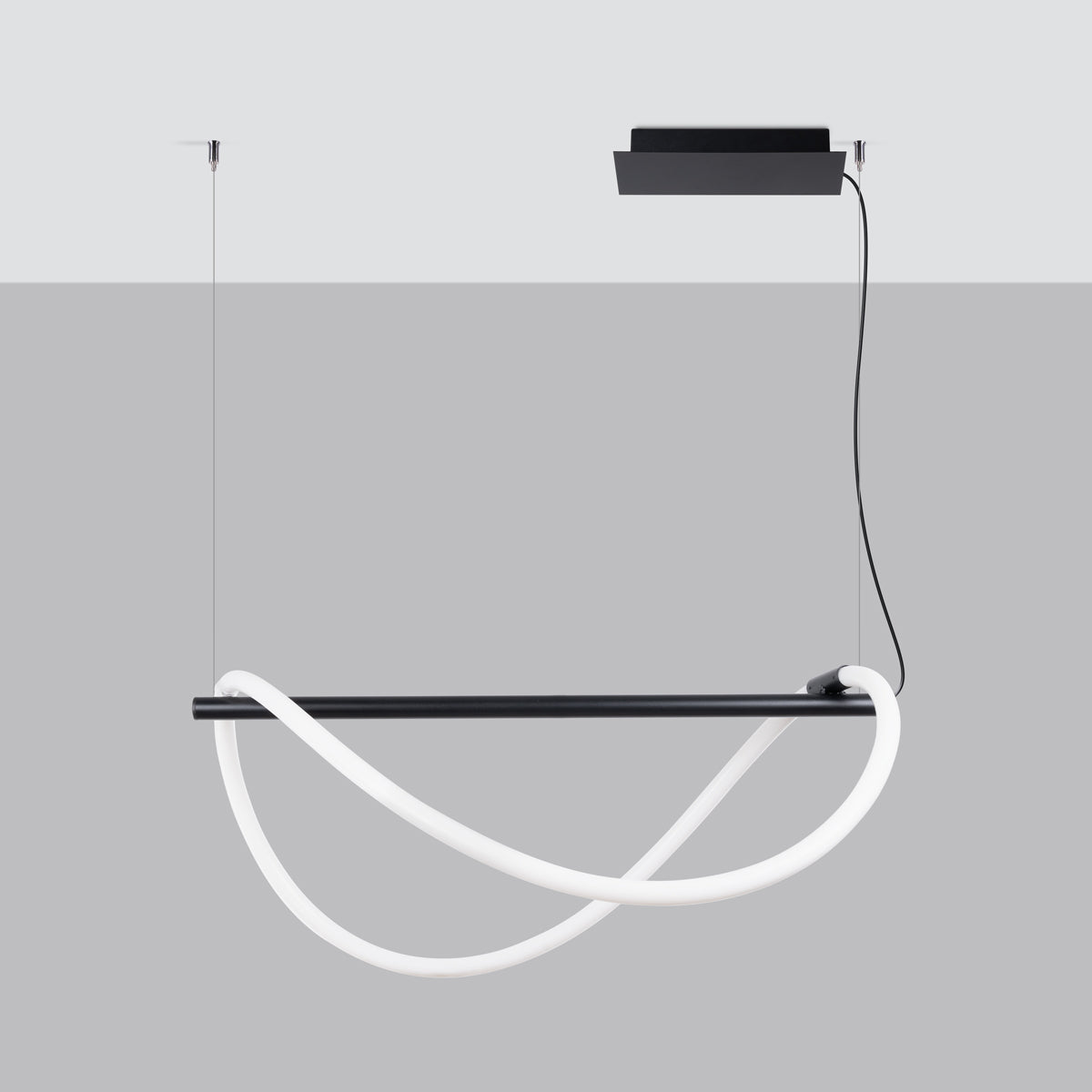Lampe suspendue GALAKSE 84 noir LED 2700-6500K