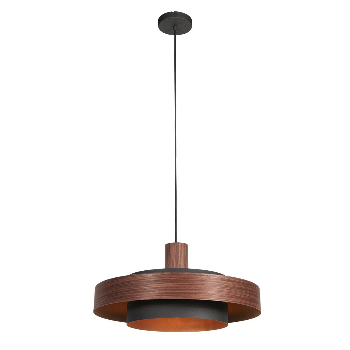 Suspension luminaire Flinter marron