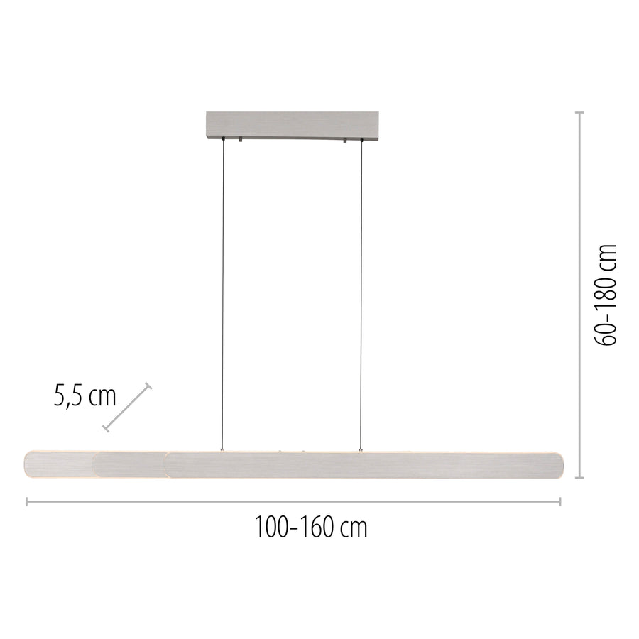 Suspension Adriana Round aluminium