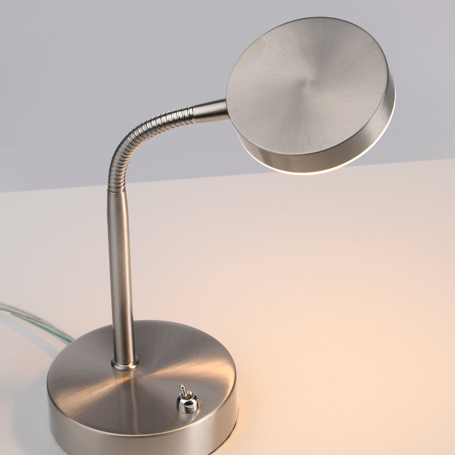 Lampe à poser Hensken argentée