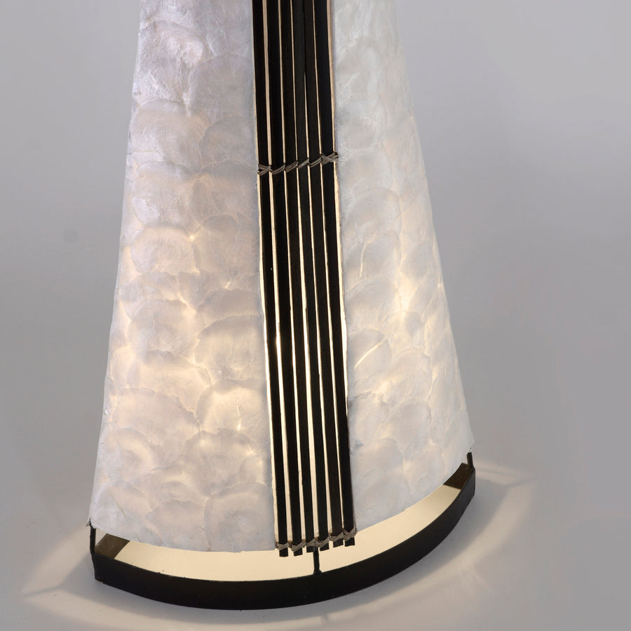 Lampadaire Abuja 2 lumières nacré