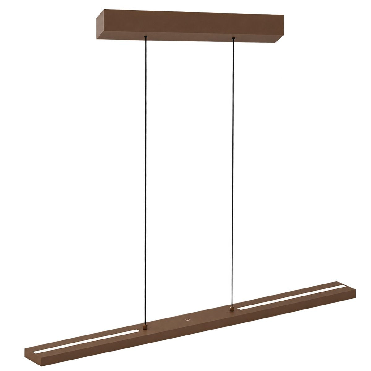 Suspension luminaire Bande marron